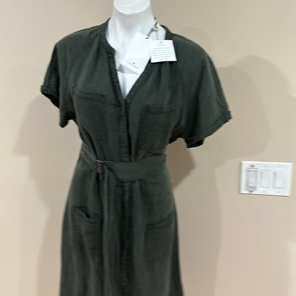 Lucky Brand Green Midi Sundress with Raglan Sleeves - Picture 2 of 5